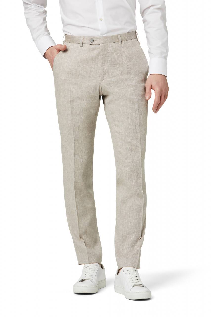 Digel Abito digel stile vintage slim fit beige in misto lino Hotsell