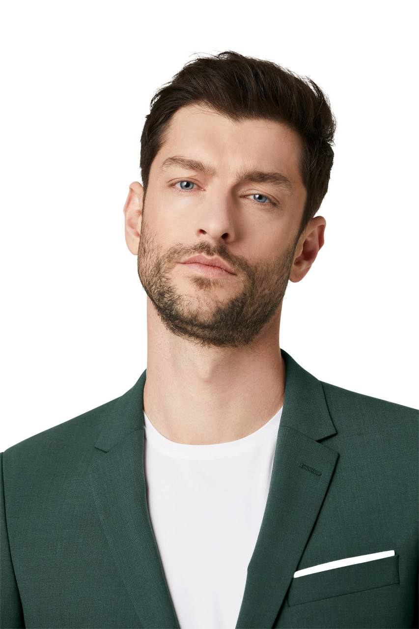 Digel Abito slim fit digel verde misto lana bi-stretch Vendita Economica