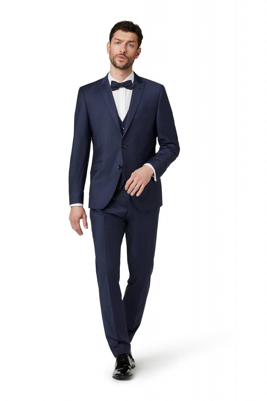 Digel Abito slim fit elegante digel blu marine con gilet
