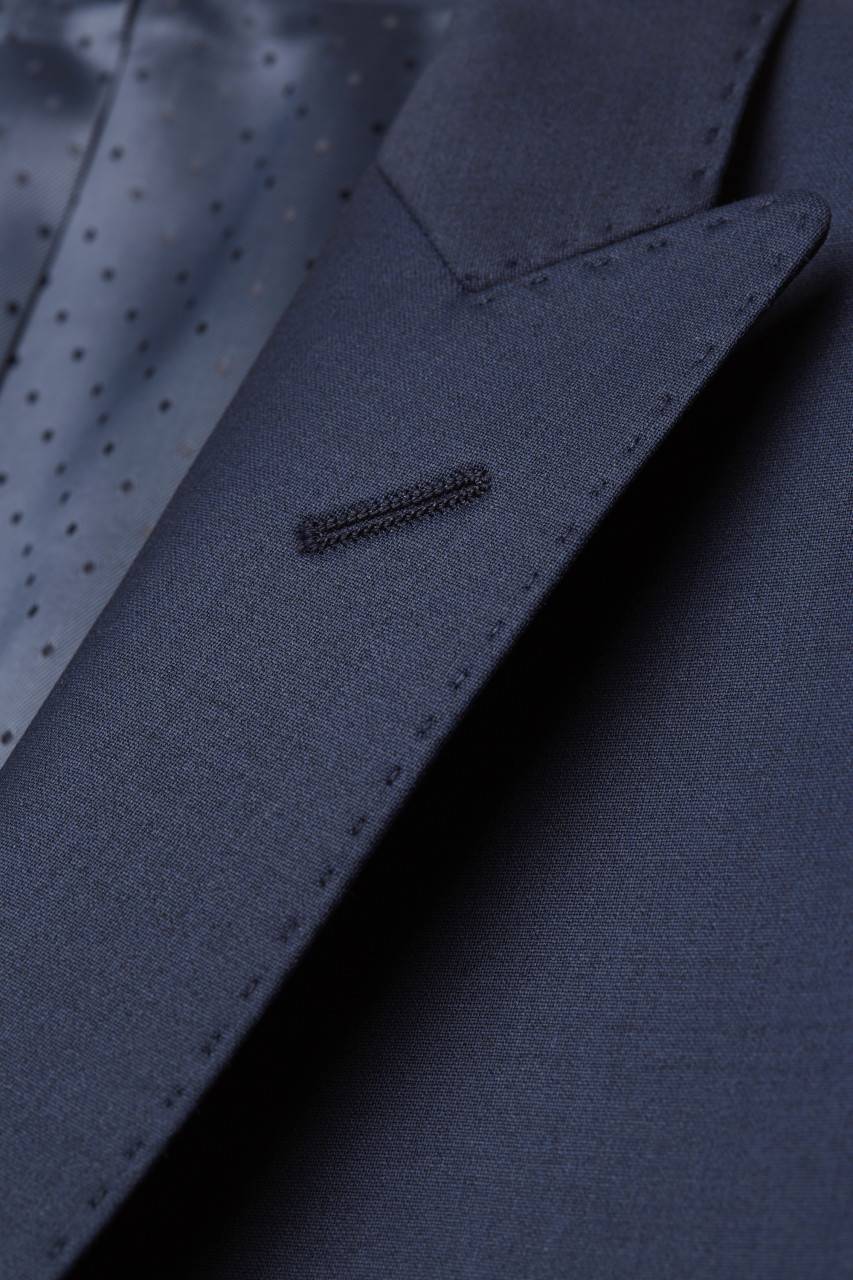 Digel Abito slim fit elegante digel blu marine con gilet Saldi Di Fabbrica