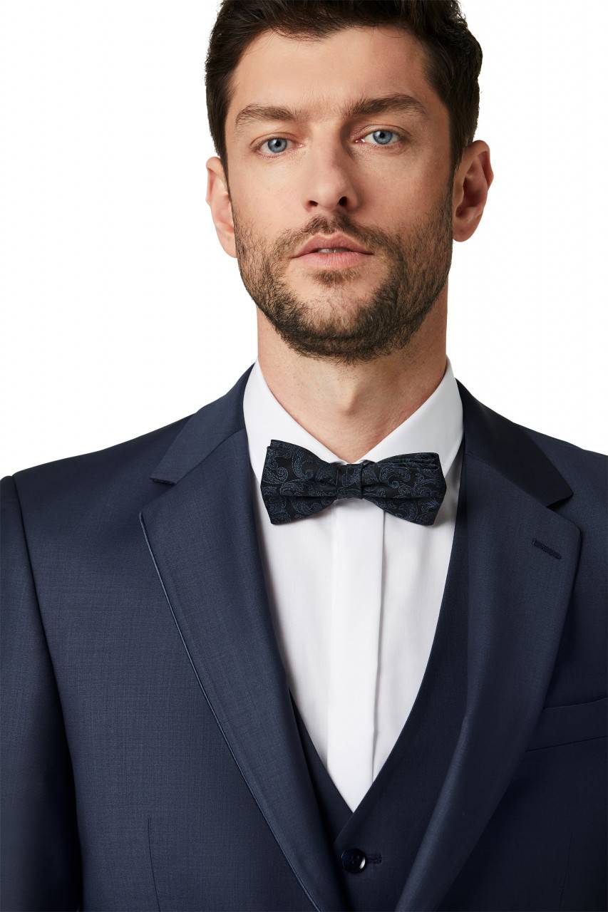 Digel Abito elegante digel blu marine con panciotto drop quattro corto Vendite Flash