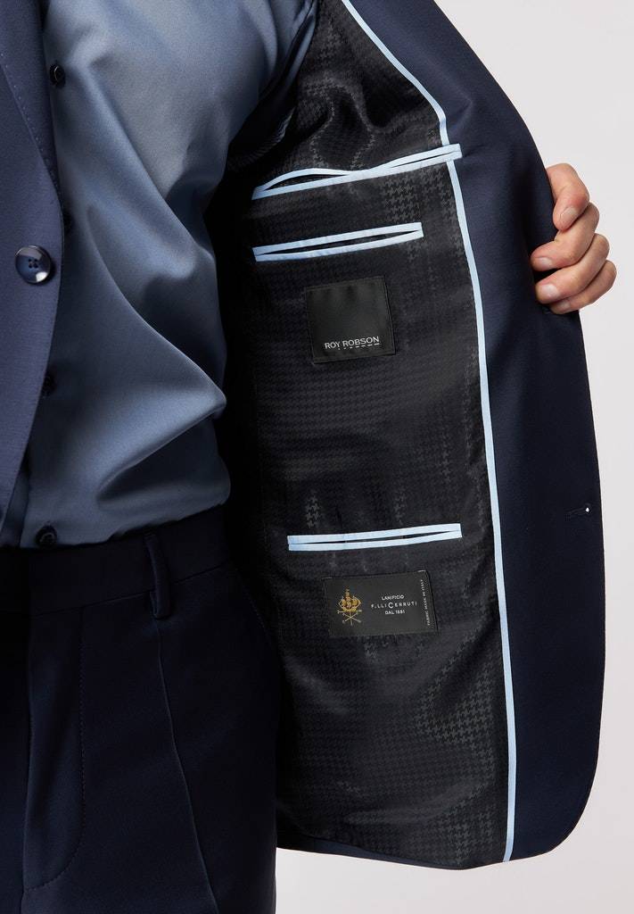 Roy Robson Abito blu navy roy robson lana cerruti drop quattro corto Negozio online di fabbrica