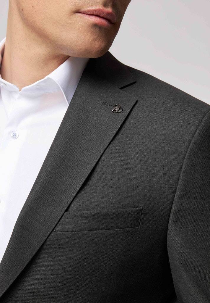 Roy Robson Abito grigio scuro roy robson in lana cerruti stretch drop sei regular fit Prezzo di fabbrica
