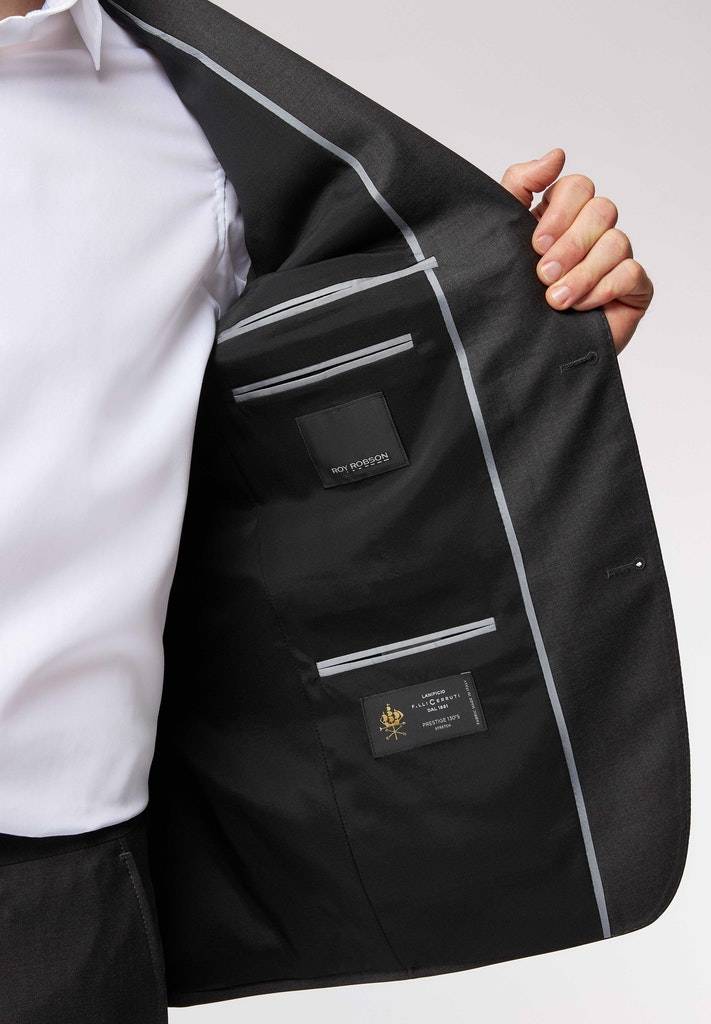Roy Robson Abito grigio scuro roy robson in lana cerruti stretch drop sei regular fit Prezzo di fabbrica
