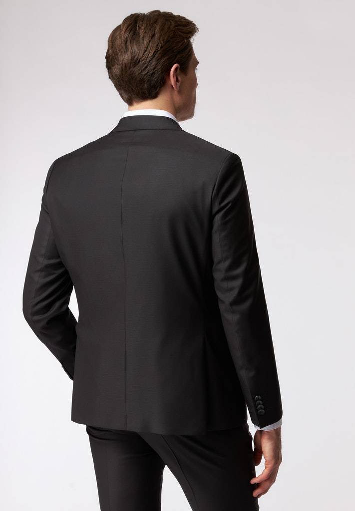 Roy Robson Abito nero roy robson in lana cerruti stretch drop sei regular fit Offerta speciale