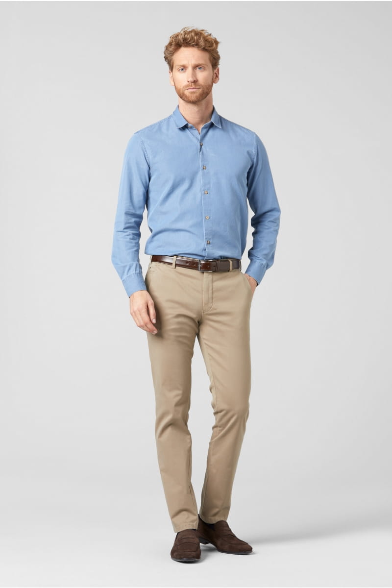 Meyer Pantalone meyer in cotone pima stretch modern fit Grande vendita