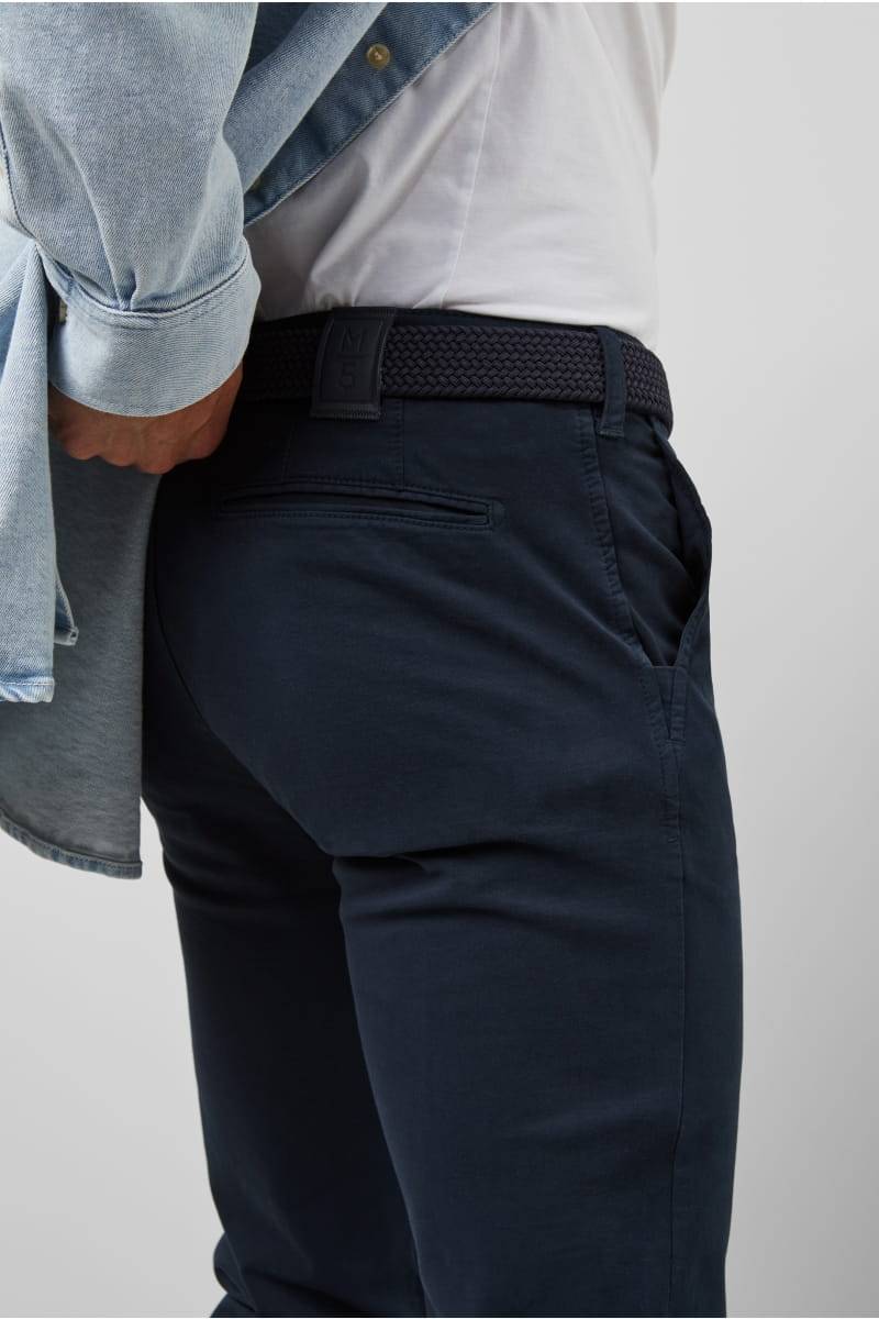 Meyer Pantalone regular fit blu cotone bio stretch m5 by meyer Fornitura limitata