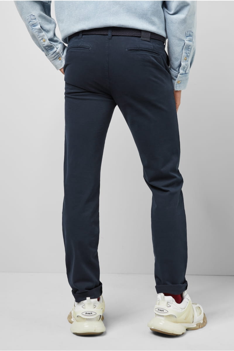 Meyer Pantalone regular fit blu cotone bio stretch m5 by meyer Fornitura limitata
