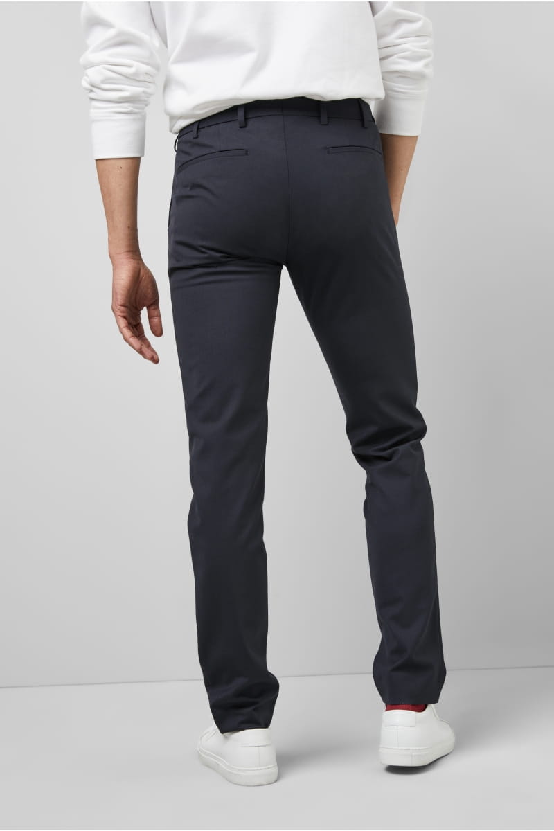Meyer Pantalone blu navy in lana bi-stretch m5 by meyer modern fit Offerta esclusiva