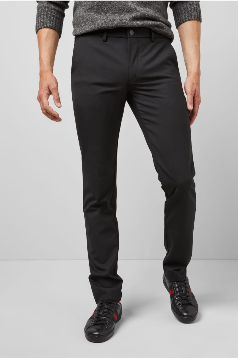 Meyer Pantalone nero in lana bi-stretch m5 by meyer modern fit Vendite stagionali