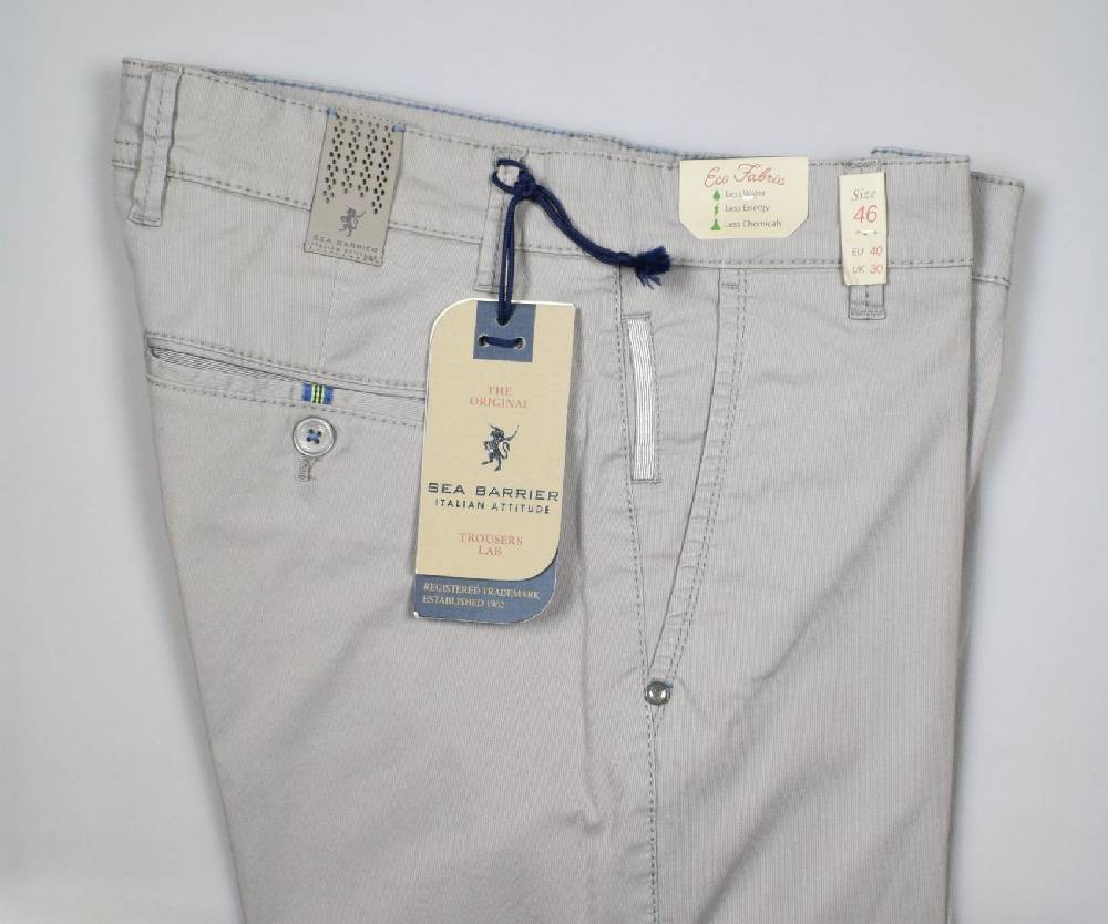 Sea Barrier Pantalone grigio chiaro sea barrier cotone piquet stretch stone wash