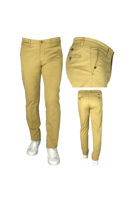 Sea Barrier Pantalone giallo modern fit sea barrier cotone stretch Offerta Giorno del Papà