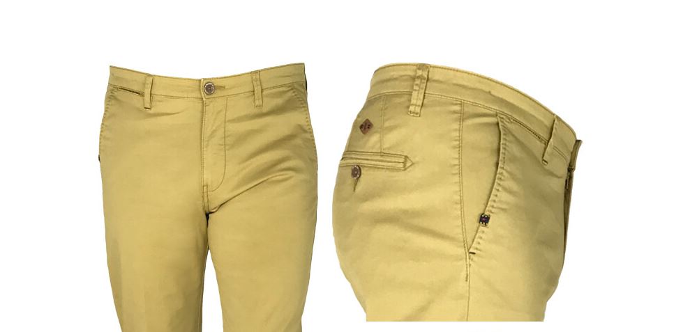 Sea Barrier Pantalone giallo modern fit sea barrier cotone stretch Offerta Giorno del Papà