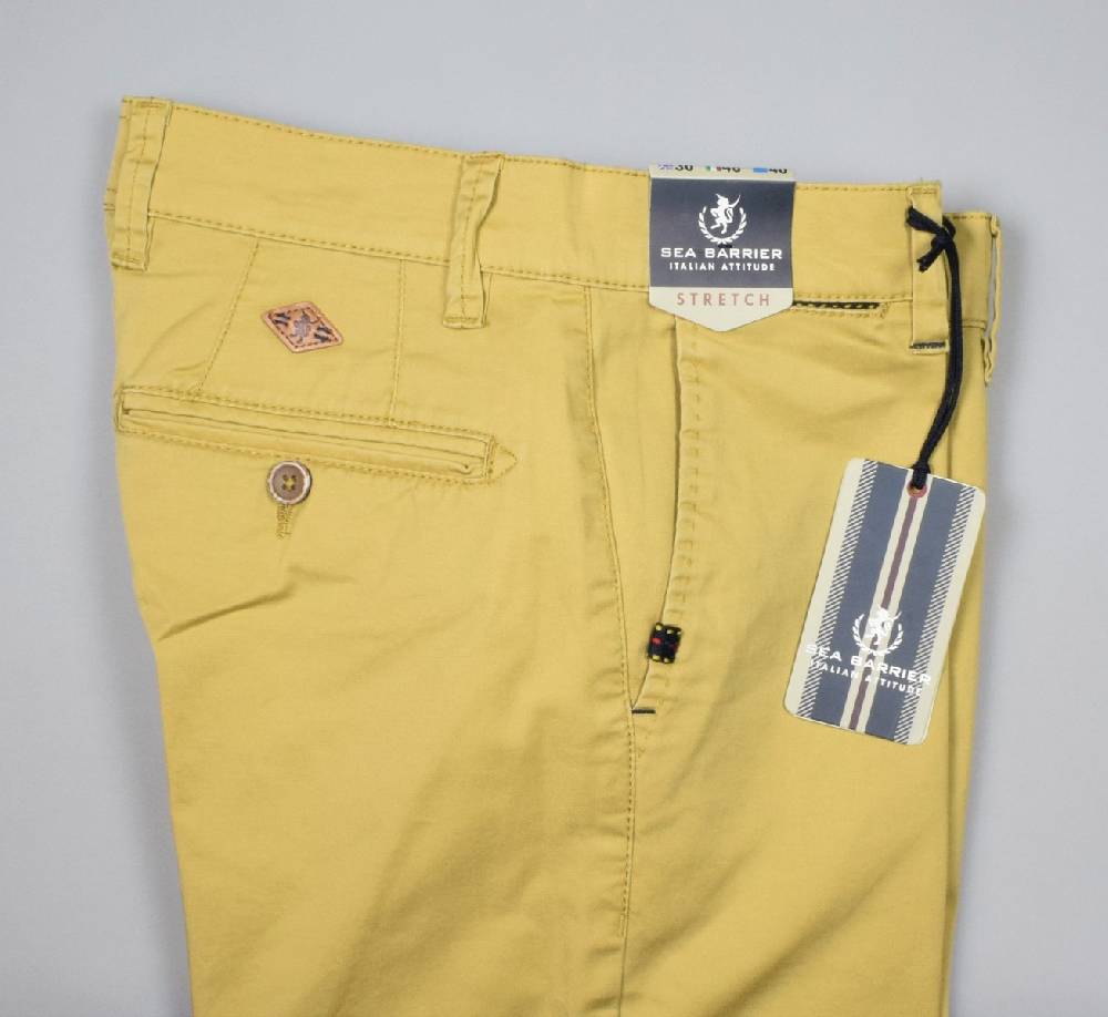 Sea Barrier Pantalone giallo modern fit sea barrier cotone stretch Offerta Giorno del Papà