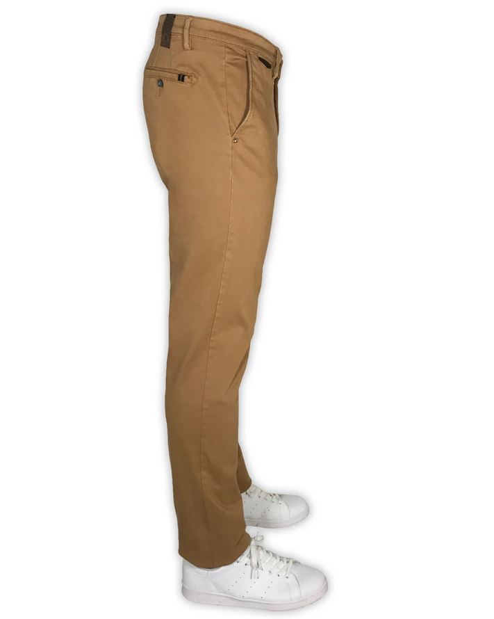Sea Barrier Pantalone sea barrier marrone in cotone raso stretch modern fit Offerta Anniversario