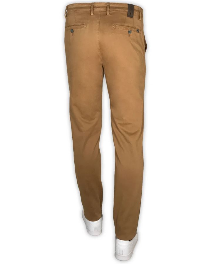 Sea Barrier Pantalone sea barrier marrone in cotone raso stretch modern fit Offerta Anniversario