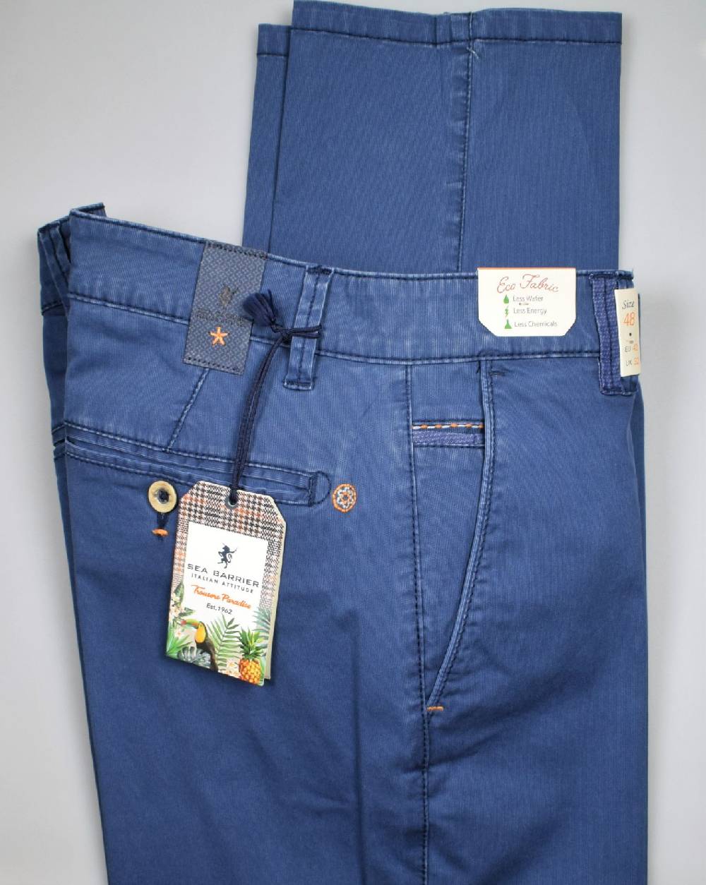 Sea Barrier Pantalone blu chiaro regular fit sea barrier in cotone stretch Grandi sconti