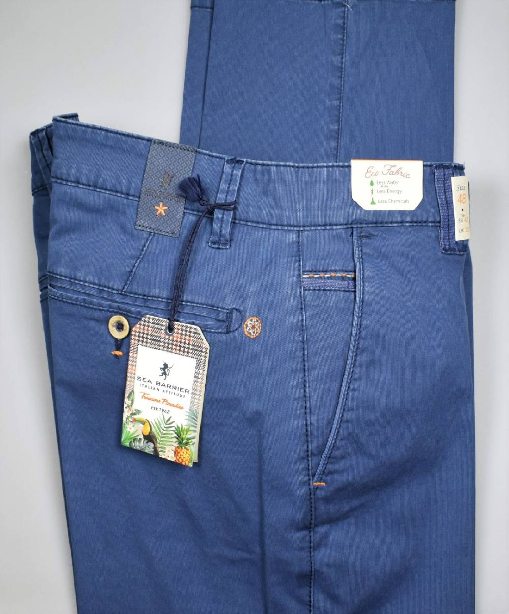 Sea Barrier Pantalone blu chiaro regular fit sea barrier in cotone stretch Grandi sconti
