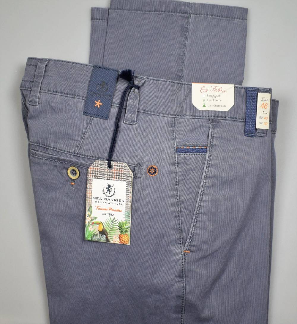 Sea Barrier Pantalone grigio regular fit sea barrier in cotone stretch