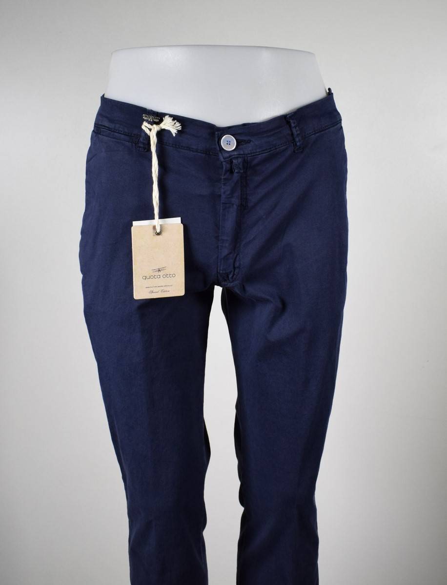 Quota Otto Pantalone slim fit quota otto in cotone stretch slim fit Offerte speciali