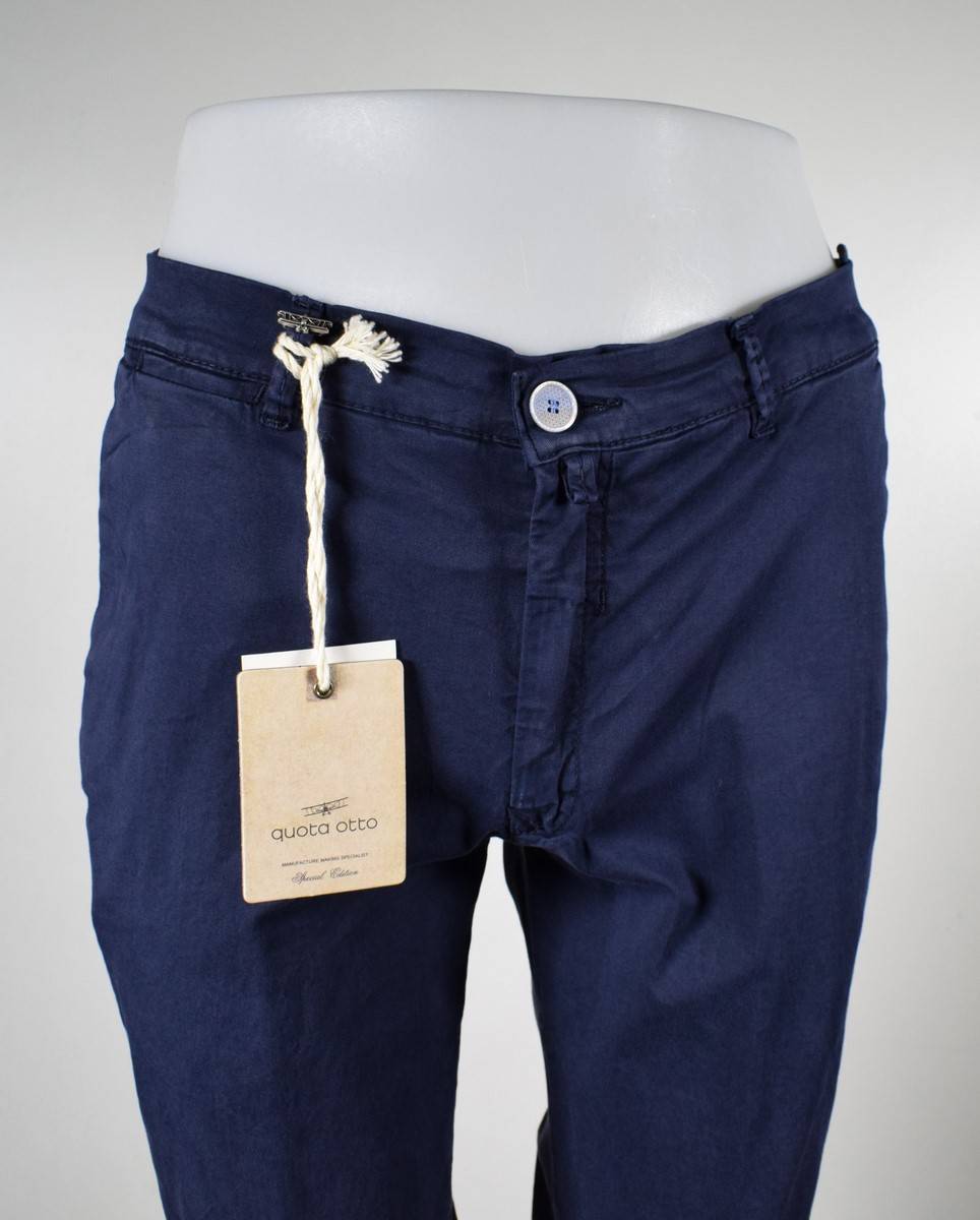 Quota Otto Pantalone slim fit quota otto in cotone stretch slim fit Offerte speciali
