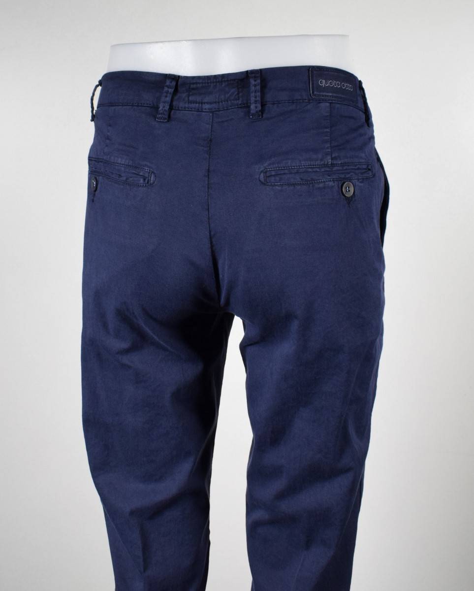Quota Otto Pantalone slim fit quota otto in cotone stretch slim fit Offerte speciali
