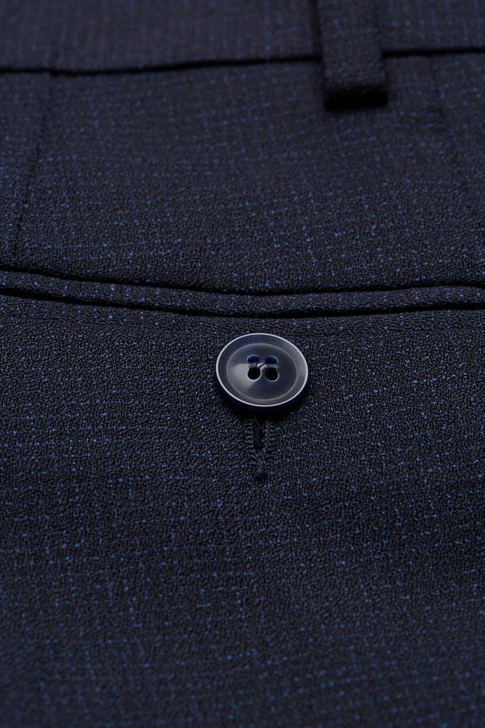 Digel Pantalone blu a quadretti digel in pura lana Enormi risparmi