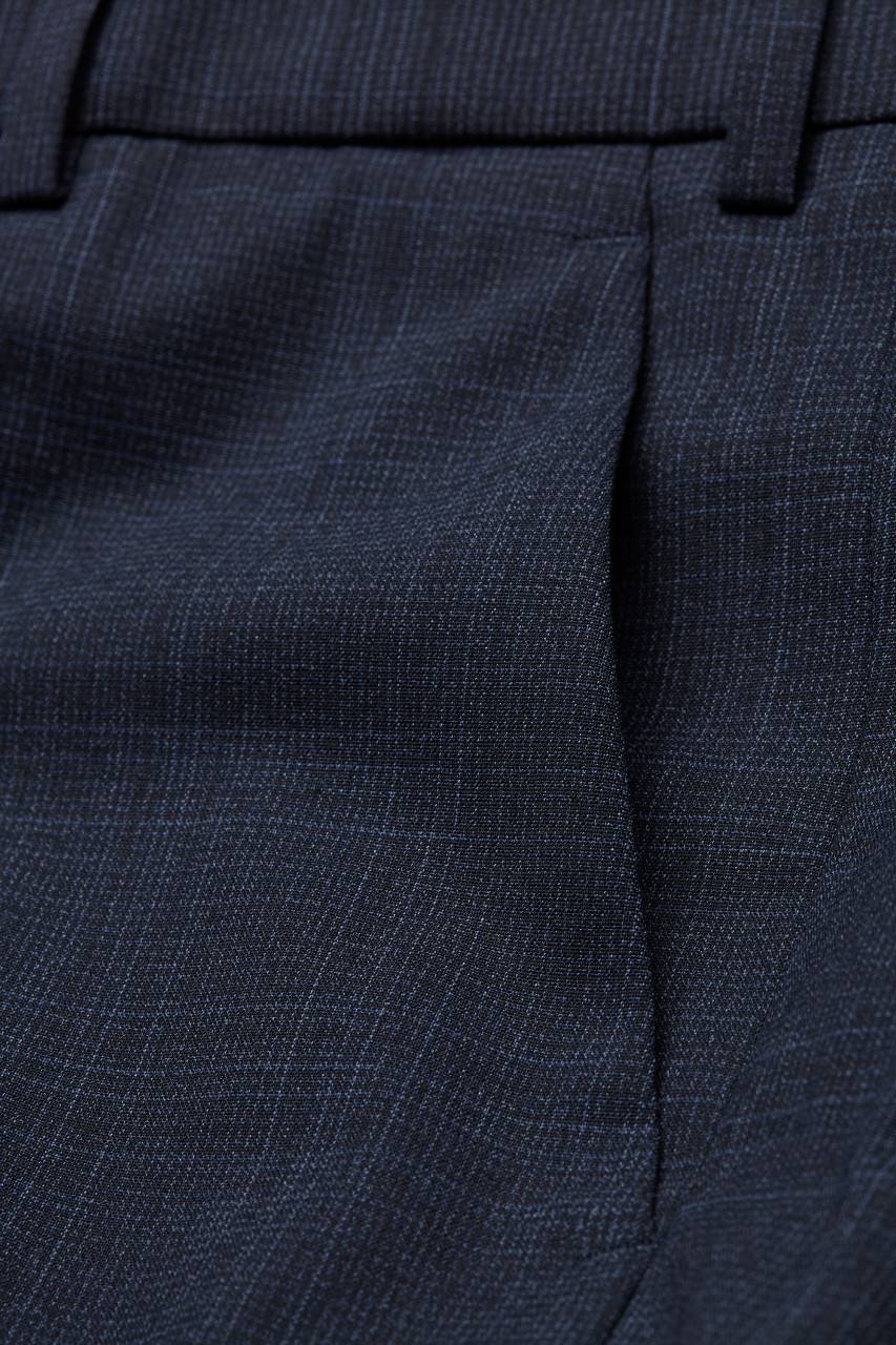 Digel Pantalone digel blu fantasia principe di galles drop sei modern fit Ritorno libero