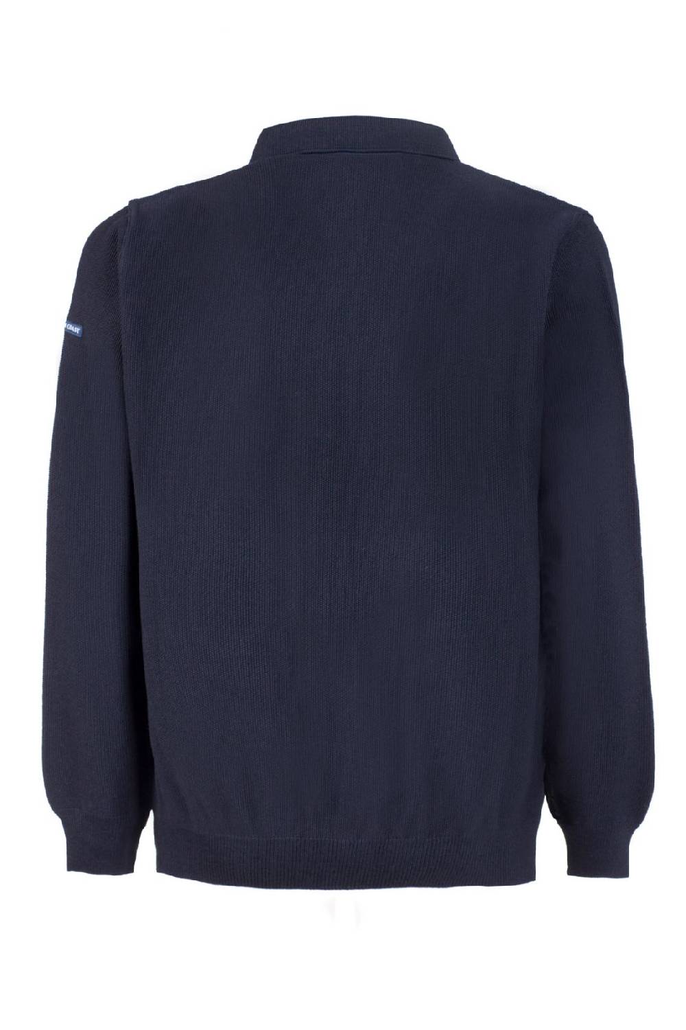 Green Coast Polo con zip green coast blu modern fit made in italy ACQUISTA ORA