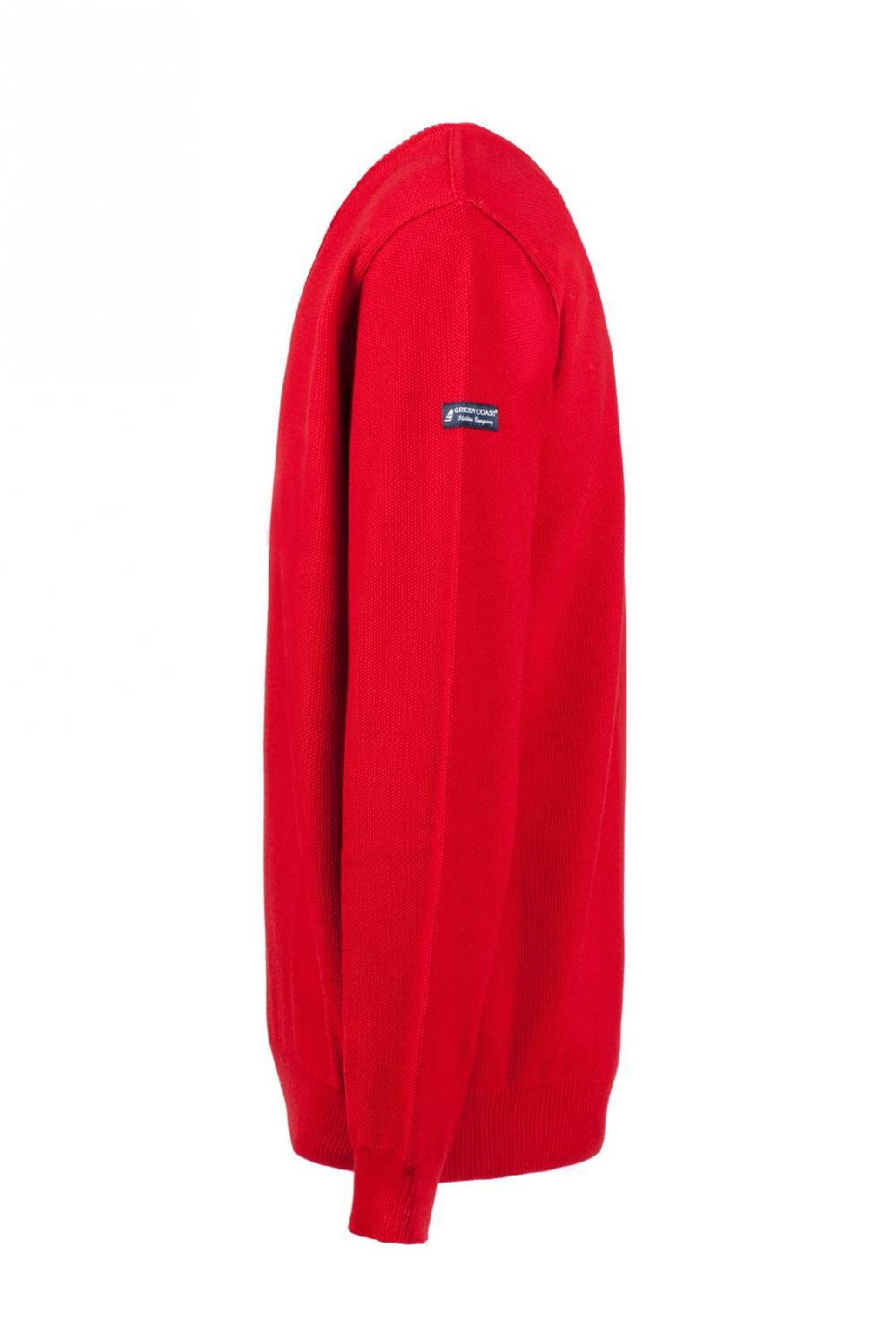 Green Coast Pullover rosso green coast modern fit made in italy Latest stili