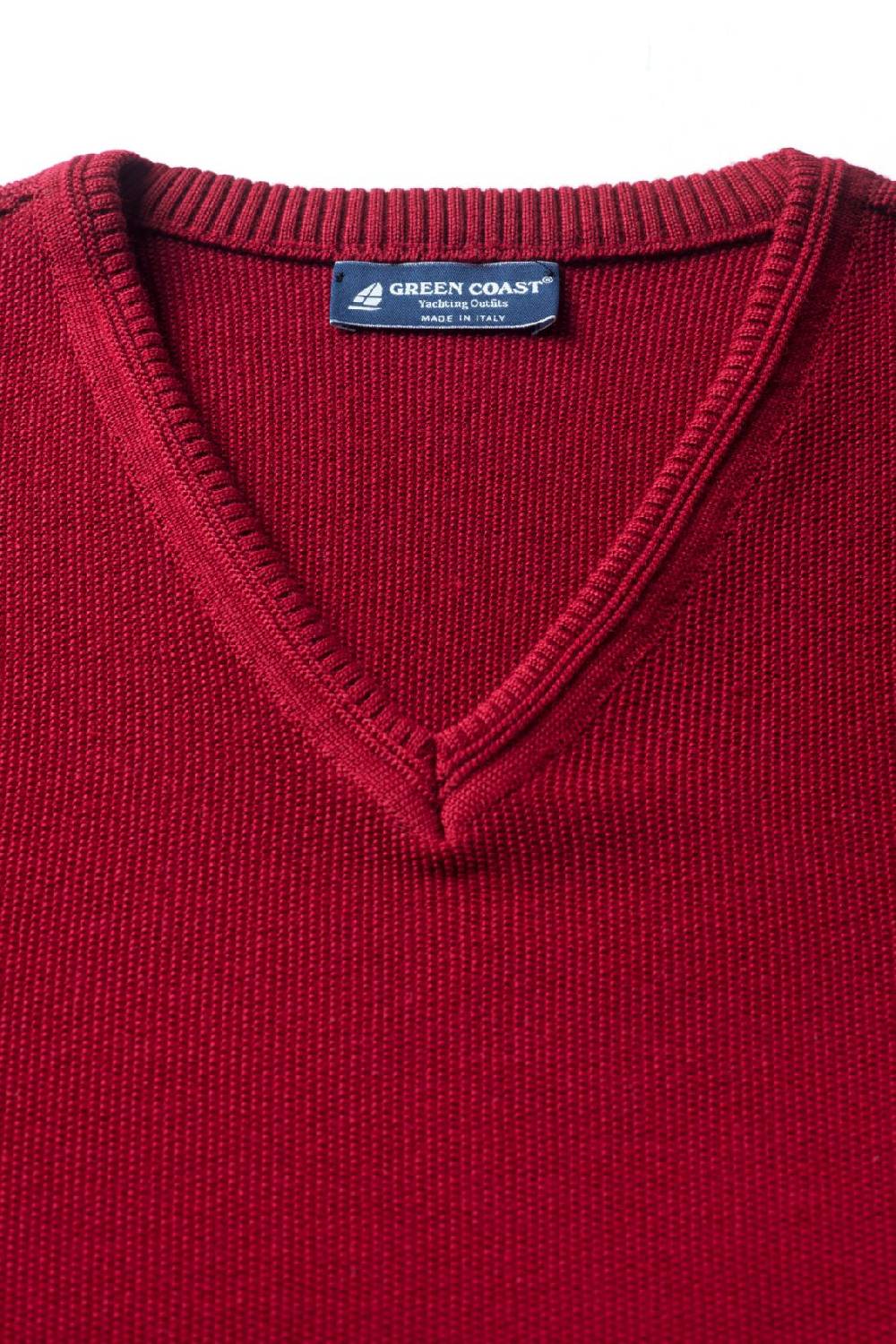 Green Coast Pullover bordò green coast modern fit made in italy Ultimi due giorni