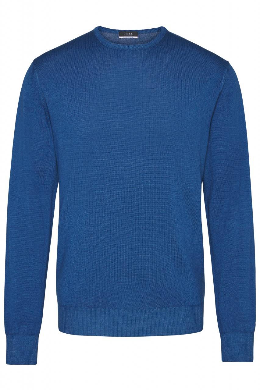 Digel Maglione giro collo digel lana merino modern fit Promozione temporanea