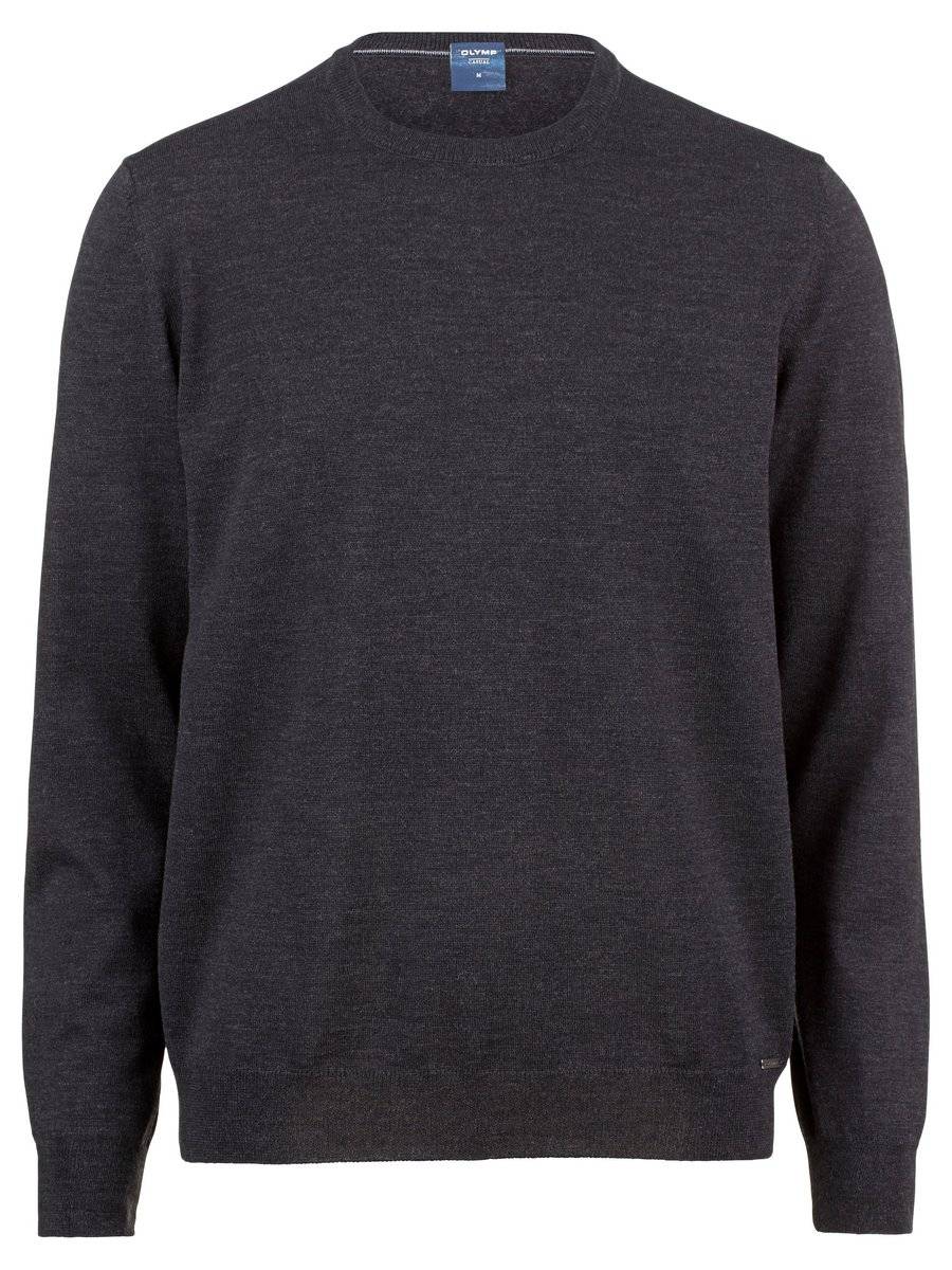 Olymp Maglione giro collo olymp in lana pettinata merino extra fine Fino al 60% di sconto