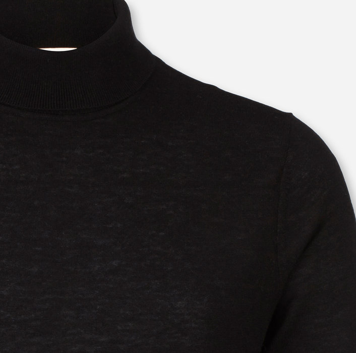 Olymp Maglione dolcevita body fit olymp in lana e seta pettinata Sostegno trimestrale