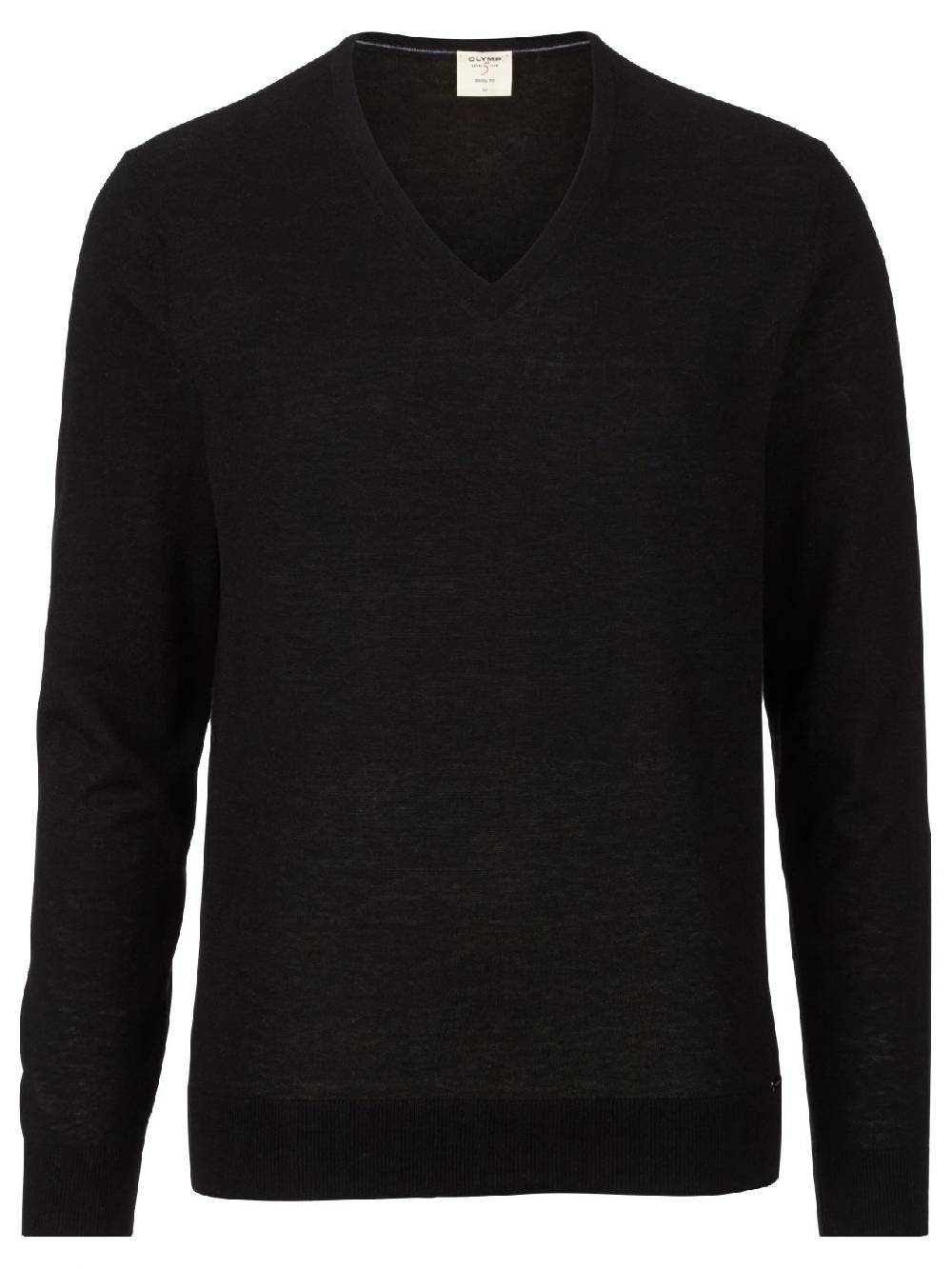 Olymp Maglione pullover scollo a V olymp in lana merino extra fine e seta