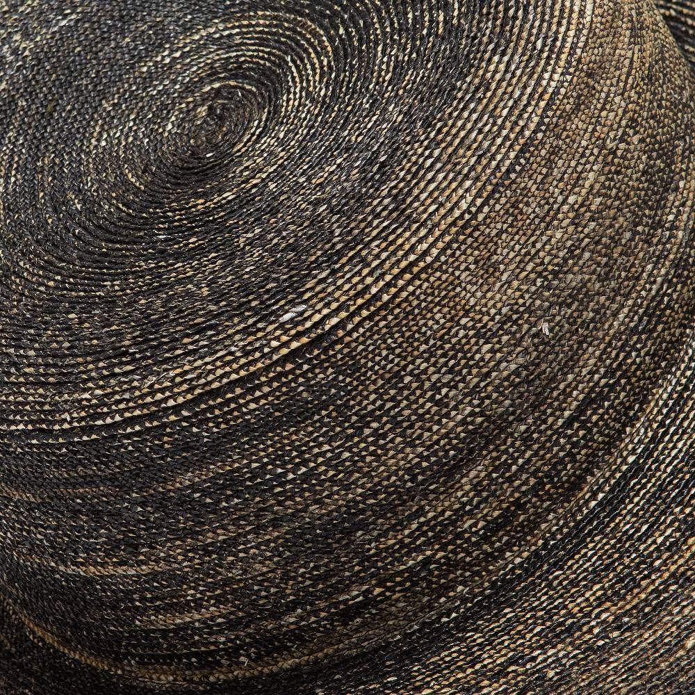 Reinhard Plank ZEUS PAGLIA A SPIRALE NERO LAVATO Saldi Di Fabbrica