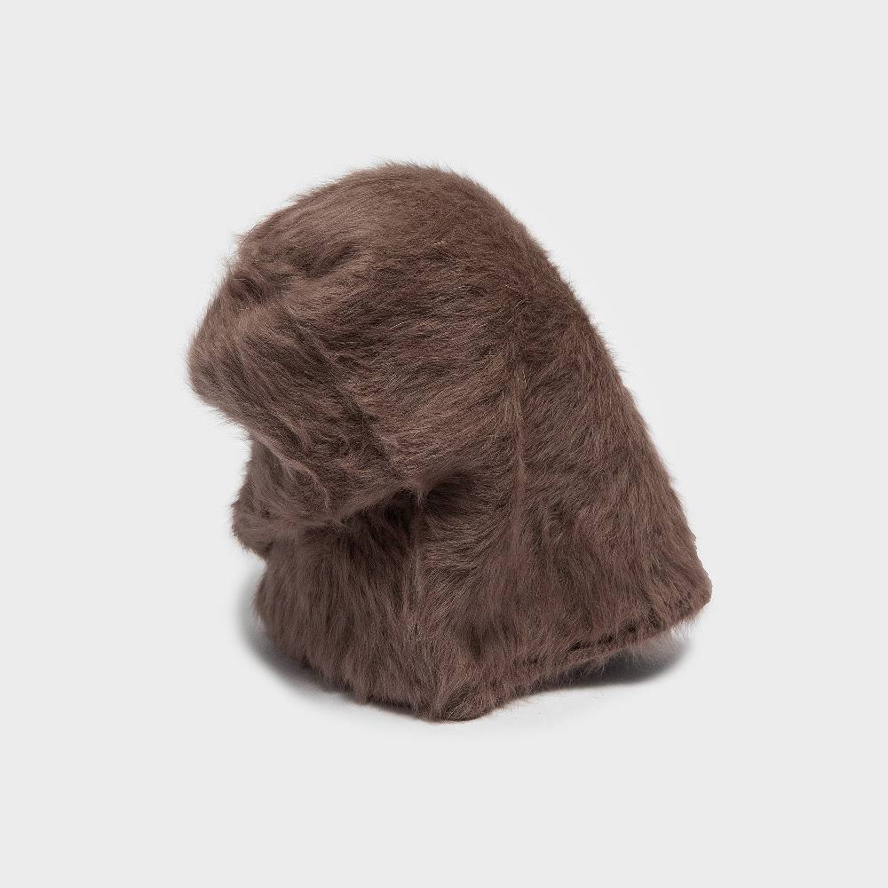 Reinhard Plank CUFFIA ANGORA TAUPE Soddisfazione Garantita
