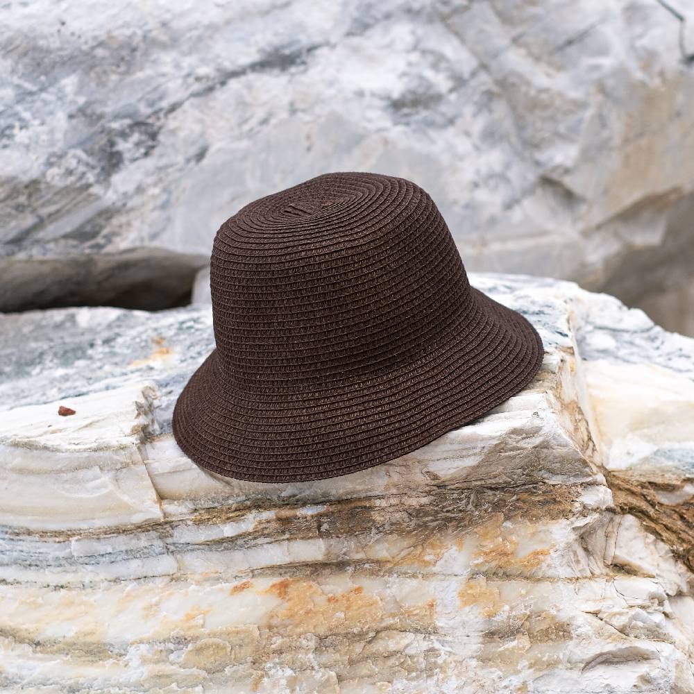Reinhard Plank BUCKET STRAW T BROWN Vendite Flash