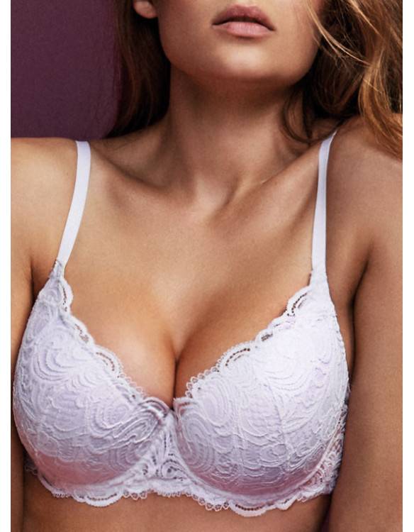 Lormar Reggiseno Balconcino in pizzo leavers - Frizzante Plunge Outlet
