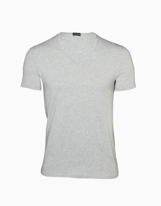 Lovable T-Shirt Cotton Stretch in cotone elasticizzato scollo a V, grigio melange Italia
