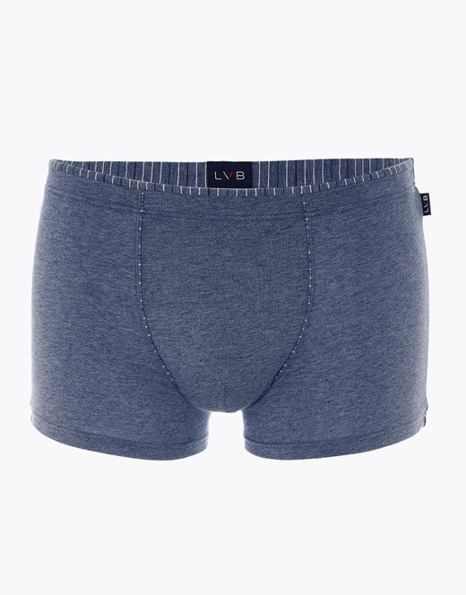 Lovable Boxer Rephined Cotton Modal, blu melange Qualità