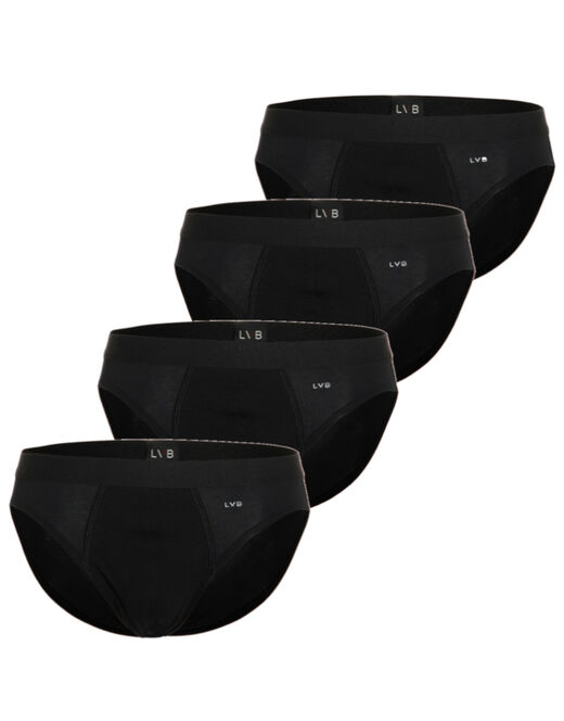 Lovable Slip in cotone elasticizzato, confezione x4 nero Vendita