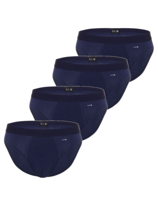 Lovable Slip in cotone elasticizzato, confezione x4 blu Promozione
