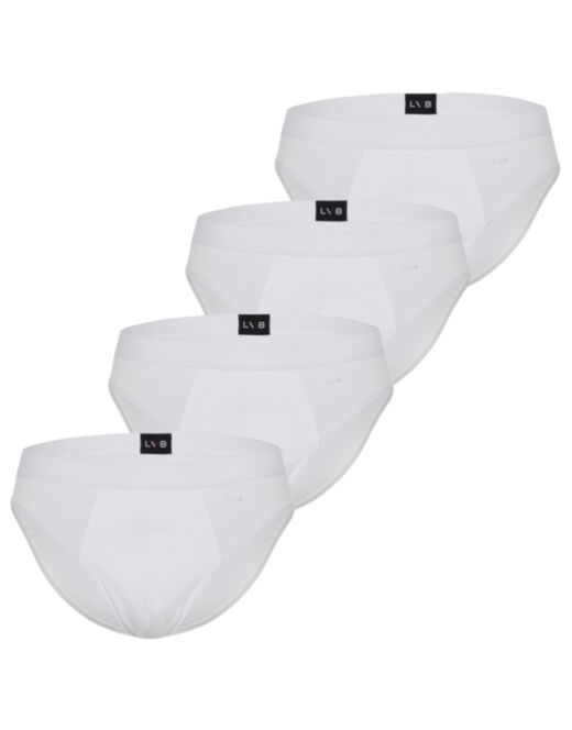 Lovable Slip in cotone elasticizzato, confezione x4 bianco Consegna Veloce