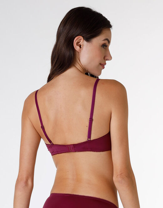 Lovable Reggiseno con ferretto Exquisite Lace in pizzo e microfibra, bordeaux 2025