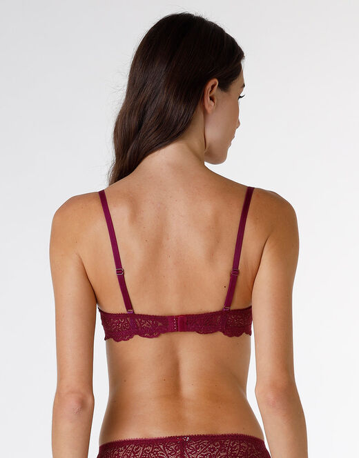 Lovable Reggiseno imbottito con ferretto Exquisite Lace, bordeaux Negozi Online