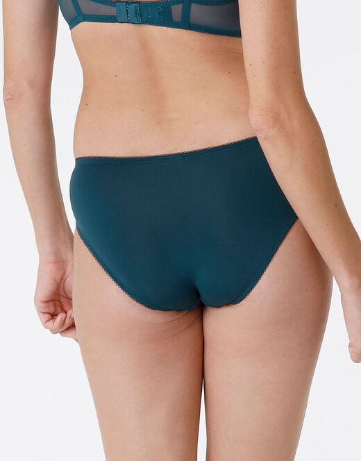 Lovable Slip Beauty Lace in pizzo e microfibra, ottanio Saldi Di Fabbrica