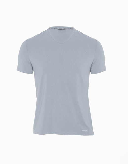 Lovable T-shirt uomo con scollo a v in micromodal, grigio chiaro Nuovo
