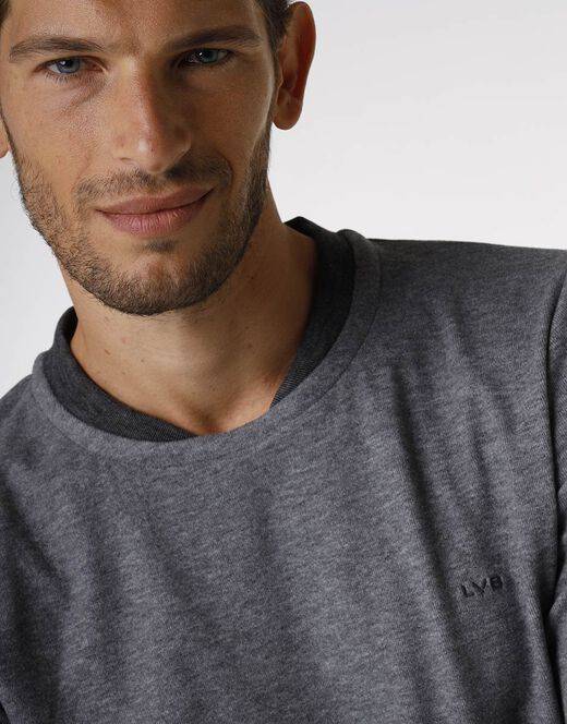 Lovable Pigiama lungo in interlock 290gr, grigio effetto melange Vendita