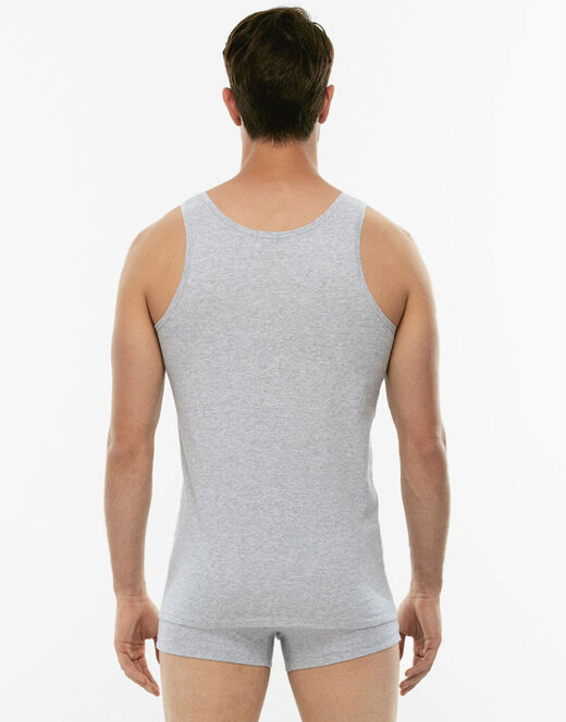 Lovable Canotta 100% Pure Cotton grigio melange in cotone Promozione